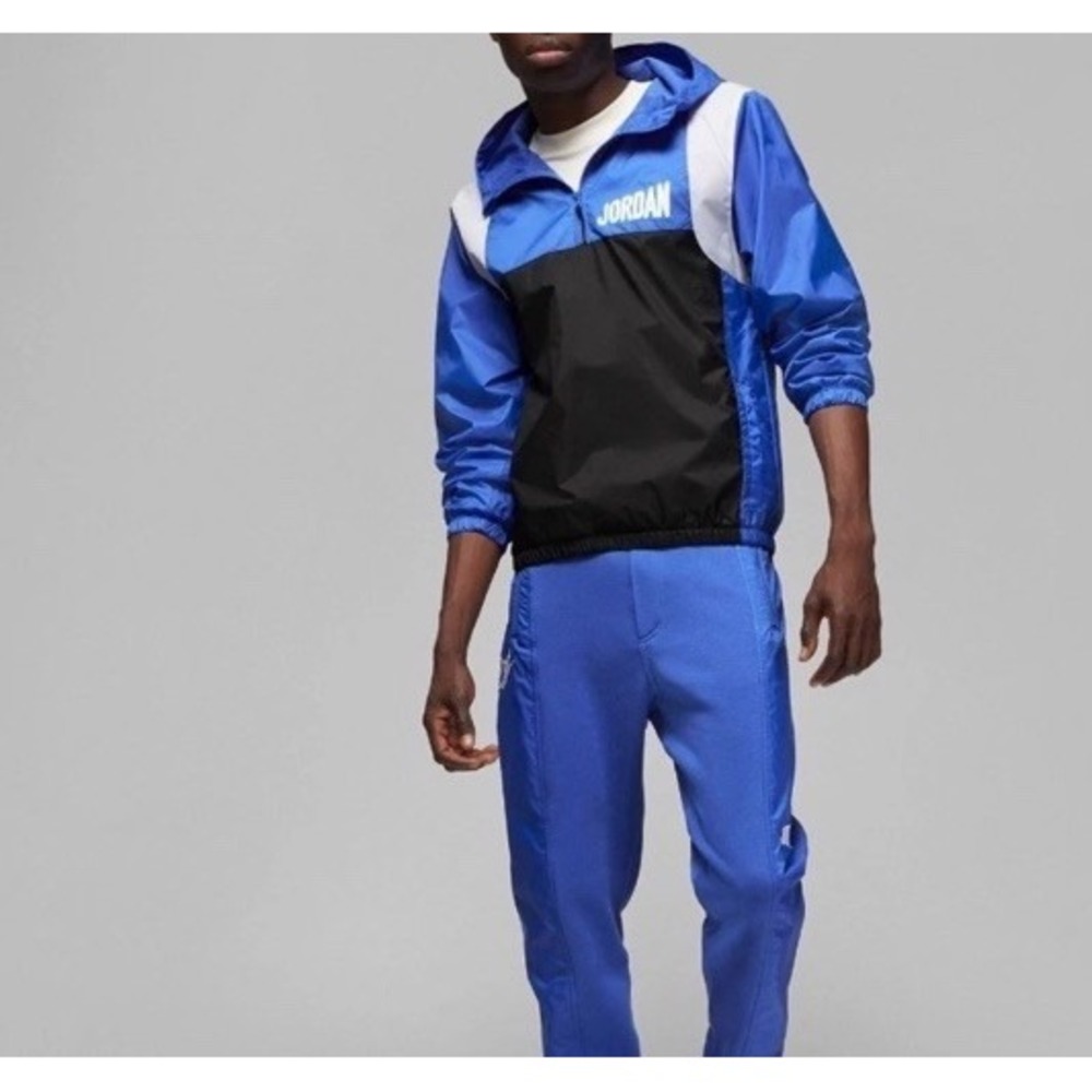Jordan Flight‎ MVP Hooded Pullover - DV7600-480 - Royal Blue Black - Men's M